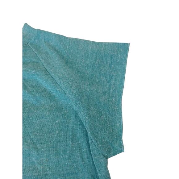 Vintage 1970s 1980s Healthknit USA Made XL TEAL Short Sleeve MUSCLE Sweatshirt - Picture 5 of 16